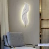 Indoor Nordic Decorative Modern LUXURY Feather Wall Lamp ( 2Feet Length )