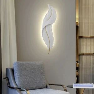 Indoor Nordic Decorative Modern LUXURY Feather Wall Lamp ( 2Feet Length )